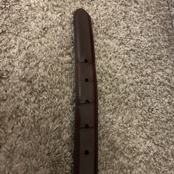 Resistol Leather belt. Western buckle. Wave design with inlay and silver studs. - Picture 5 of 12